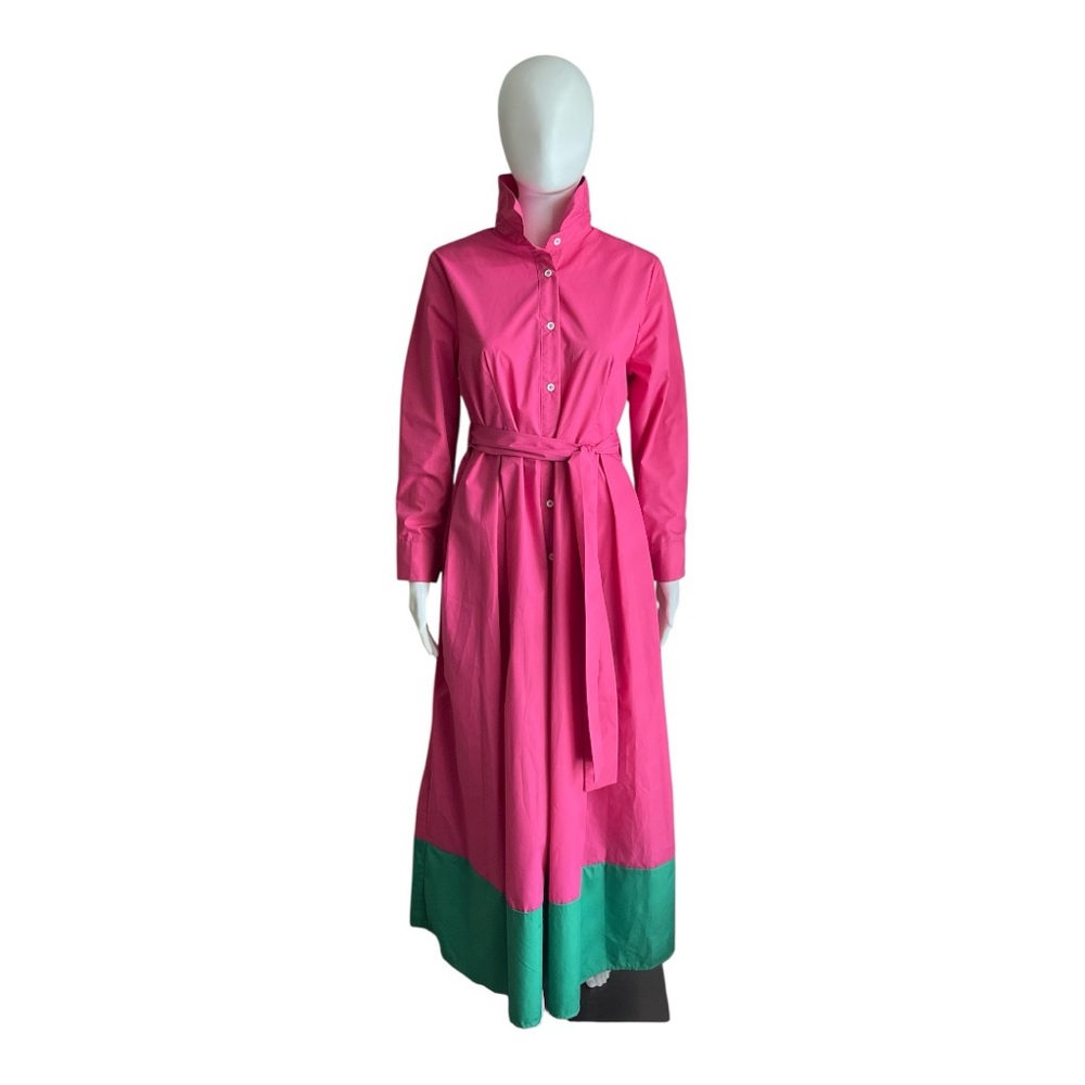 Nuuts Pink and Green Maxi Dress Size S
